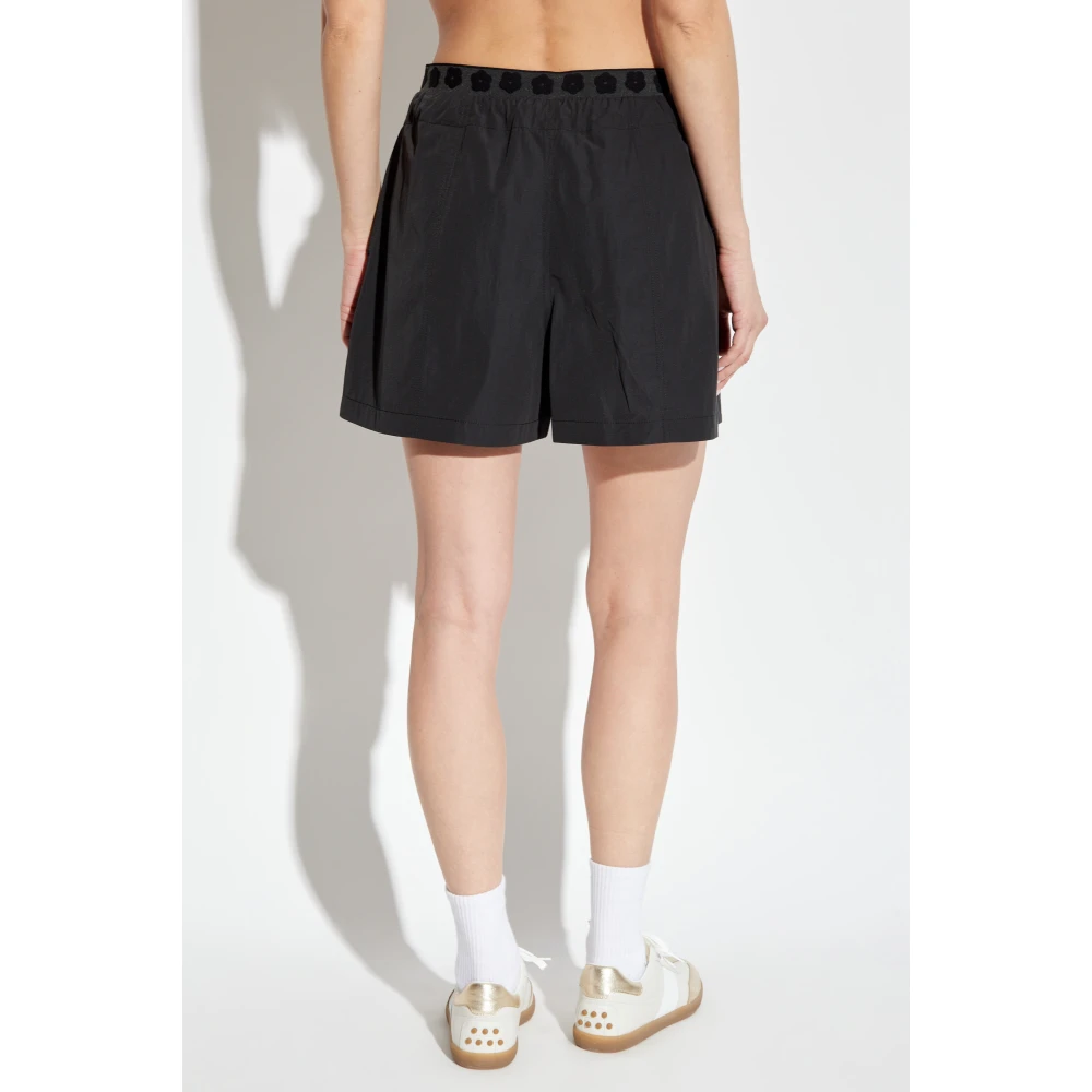 Kenzo Shorts met logopatch Black Dames