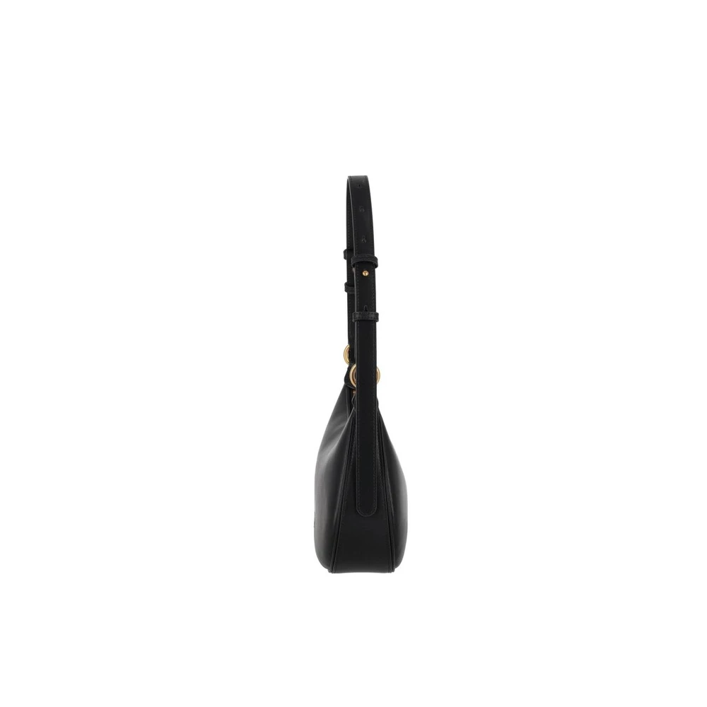 pinko Stijlvolle Leren Handtas Black Dames