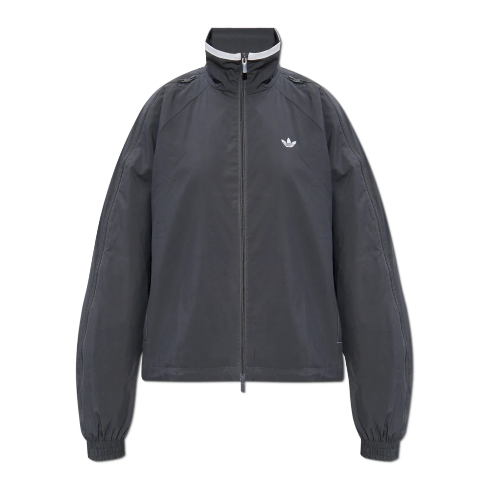 Adidas Originals Lichtgewicht Jack met Logo Gray Dames
