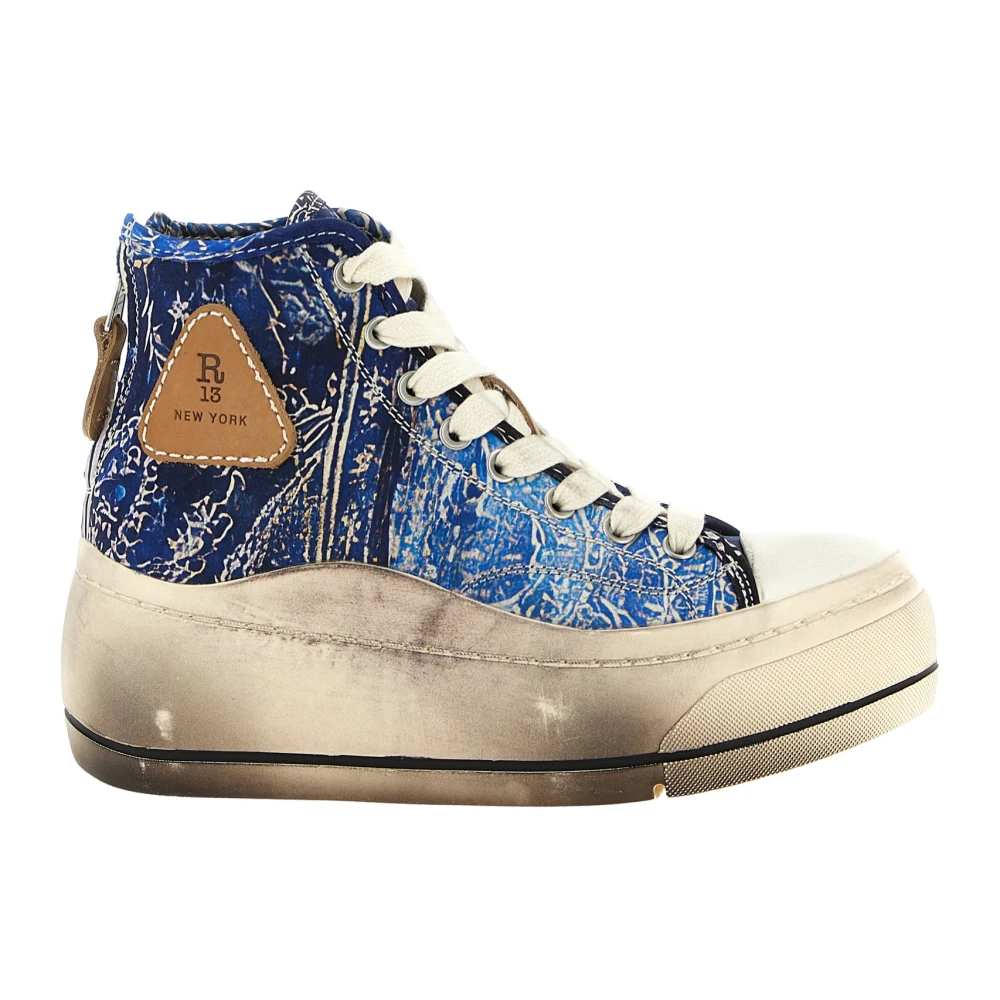 R13 Kurt Sneakers Dames Schoenen Blauw