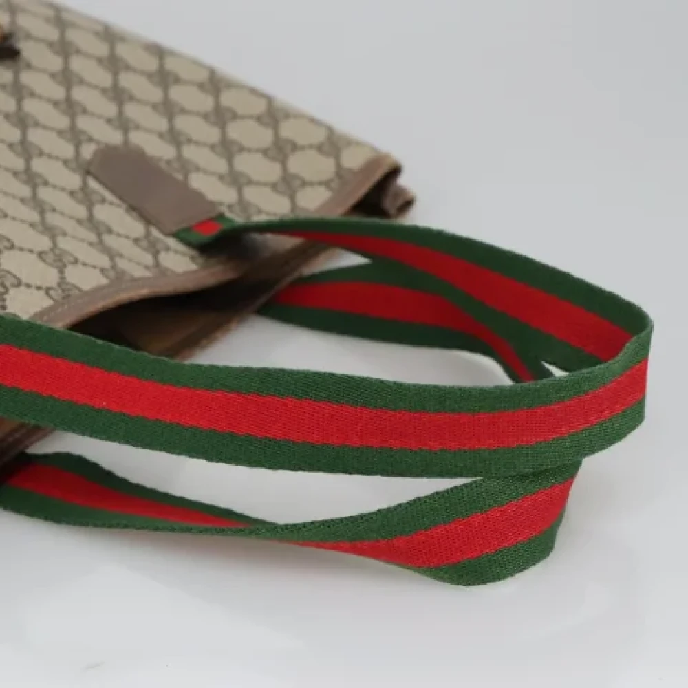 Gucci Vintage Pre-owned Leather gucci-bags Beige Dames