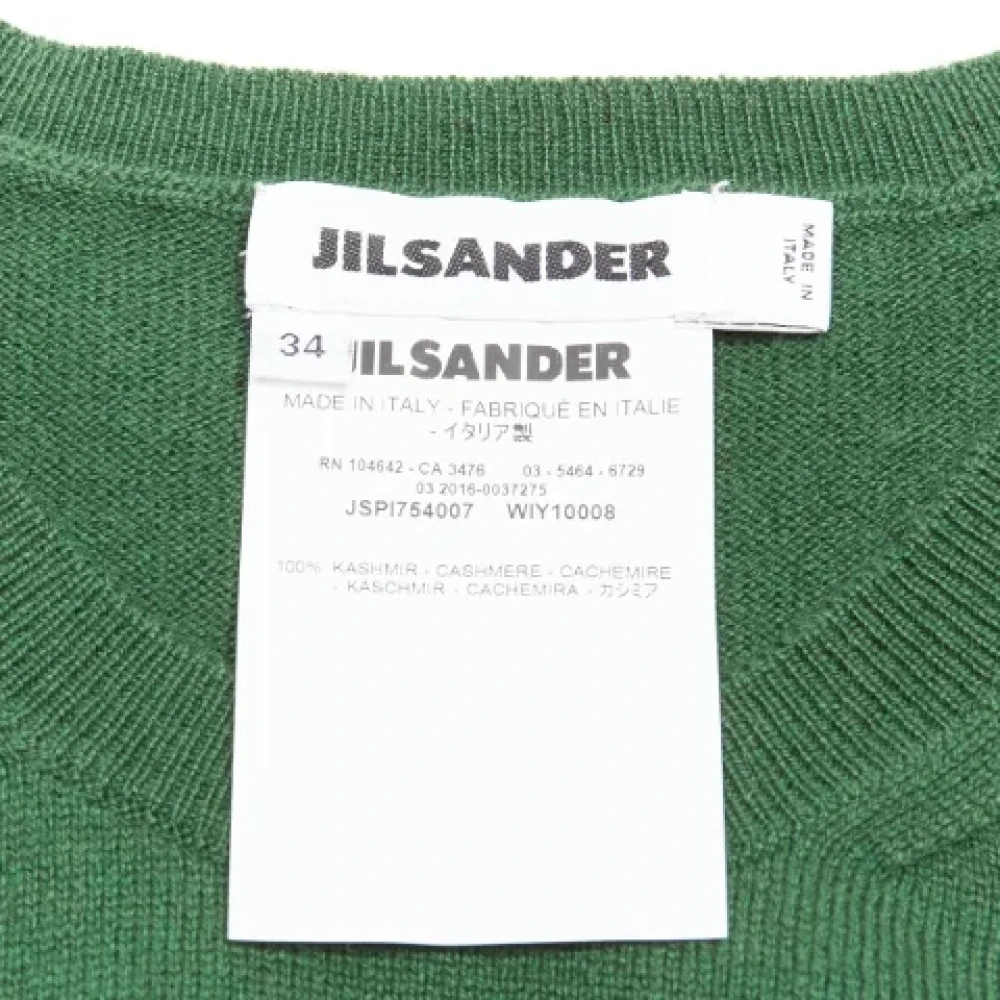 Jil Sander Pre-owned Cashmere tops Green Dames