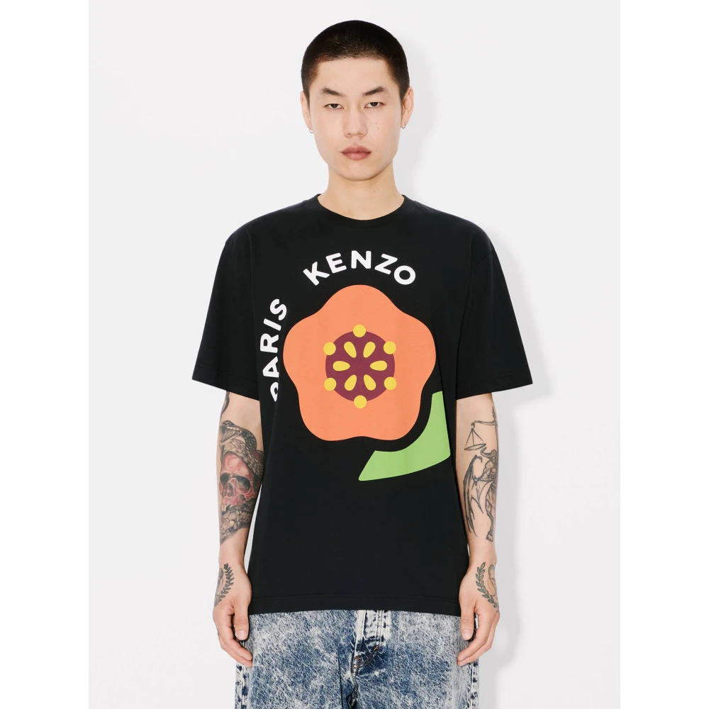 Kenzo Pop Jersey Zwart T-shirt Polo Black Heren