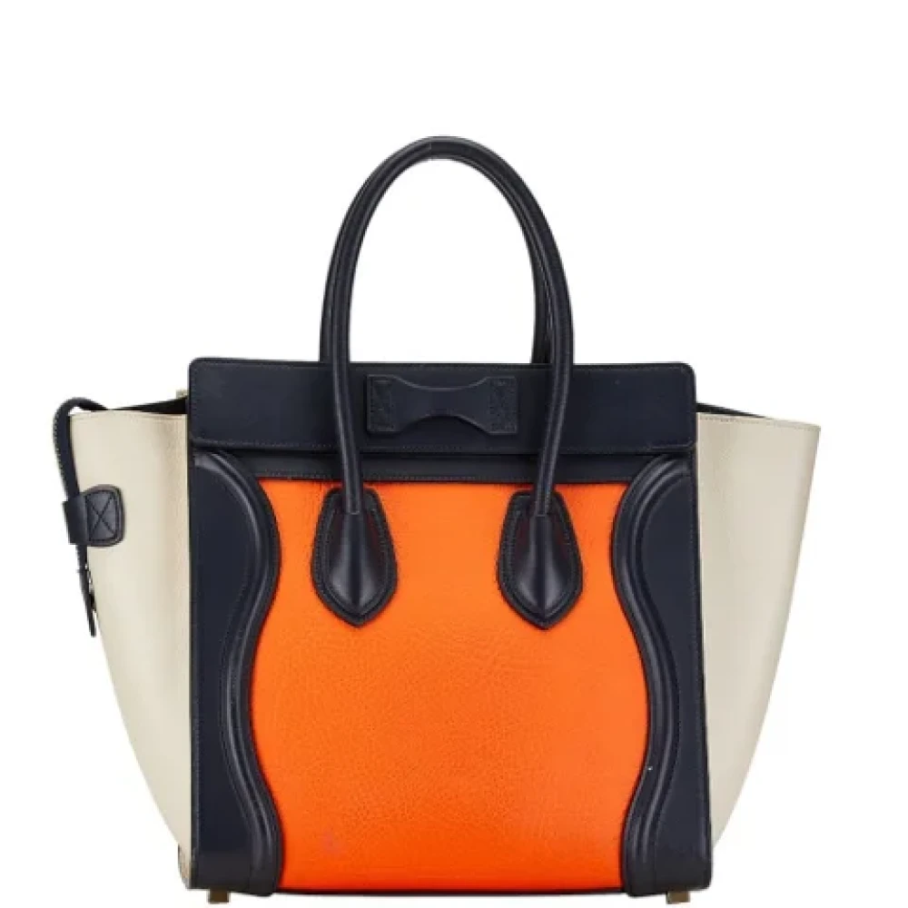 Celine Vintage Pre-owned Leather celine-bags Orange Dames