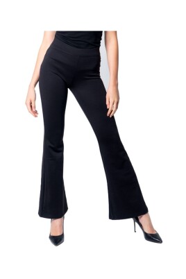 black-polyester-flared-pants