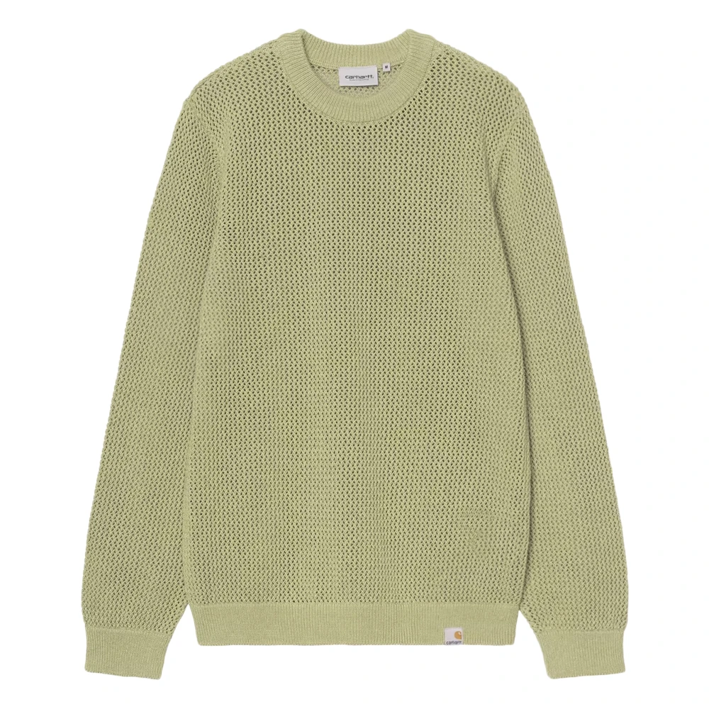 Carhartt Wip Men's Green Round-Neck Knitwear, S, Stockton Jumper