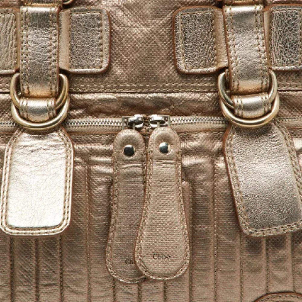 Chloé Pre-owned Leather handbags Yellow Dames