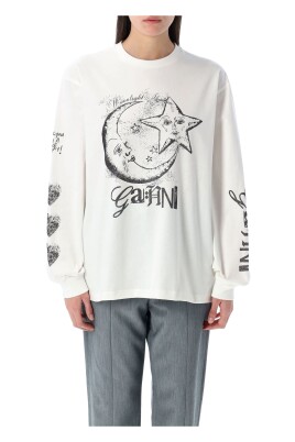 hvid-grafisk-print-langaermet-t-shirt