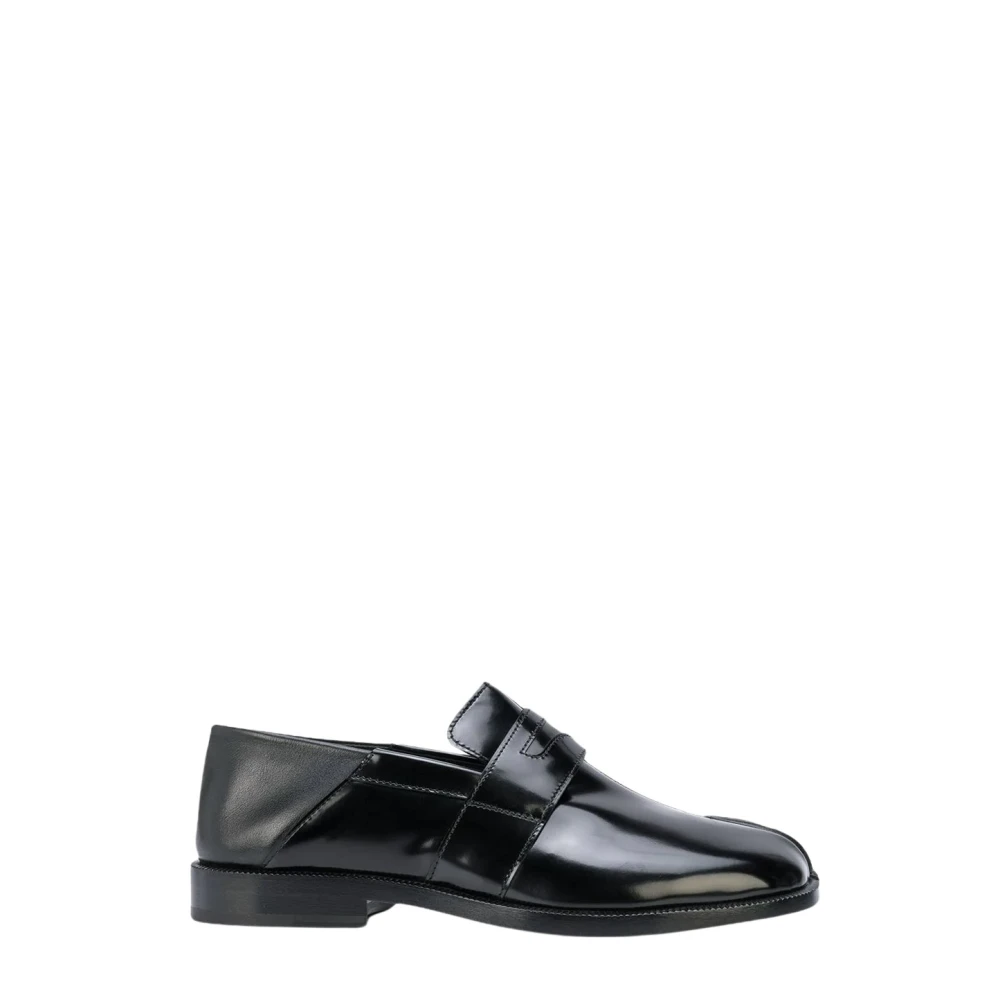 Maison Margiela Women's Black Polished Leather Loafers