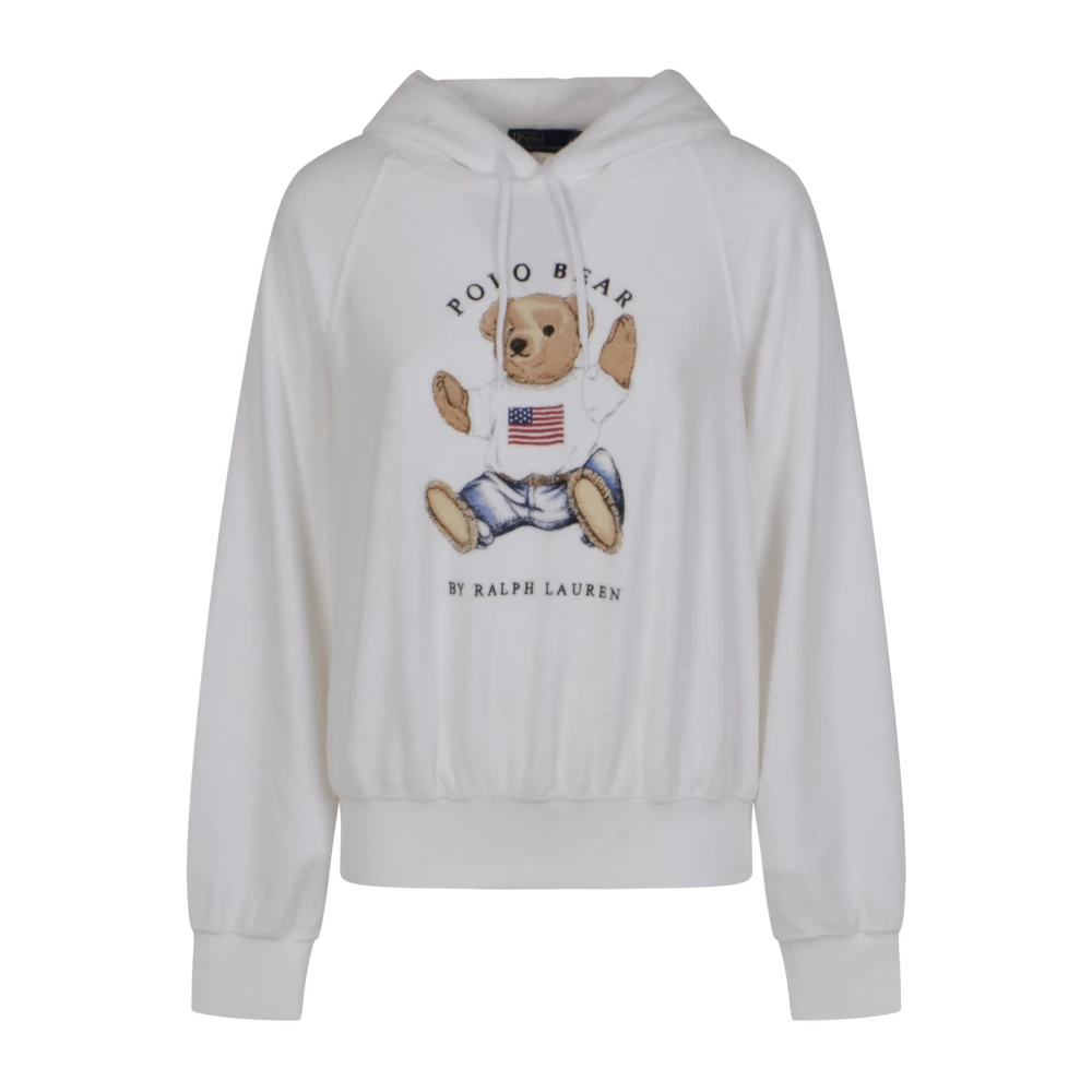 Polo Ralph Lauren Women's White Hoodies, Xl, Knit Pullover Sweatshirt