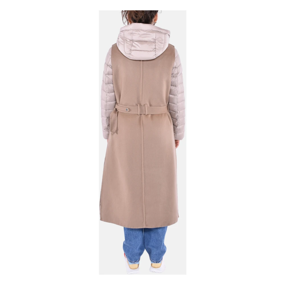 Moorer Lang vest met afneembare warme donsjas Brown Dames