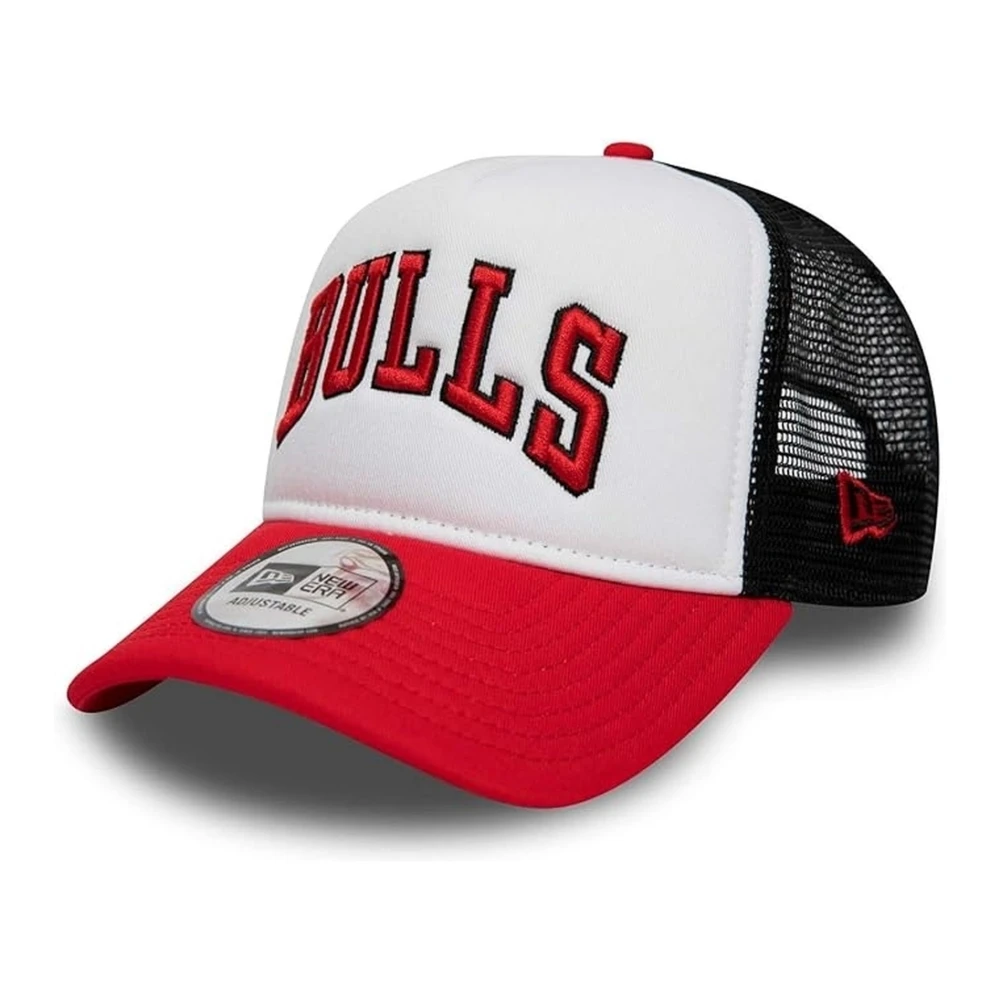 new era Witte Bulls Team Kleurblok Trucker Pet Multicolor Heren