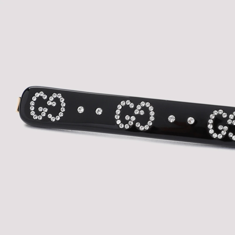 Gucci Originele haaraccessoires met zwarte kristal Black Dames