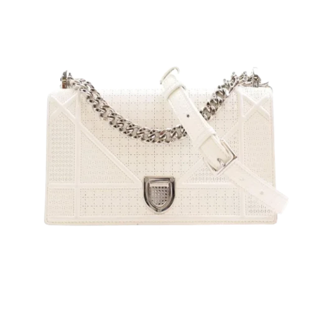 Dior Vintage Pre-owned Leather dior-bags White Dames