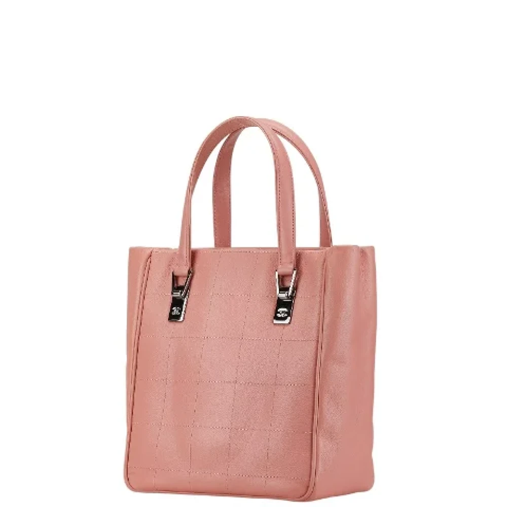 Chanel Vintage Pre-owned Leather totes Pink Dames