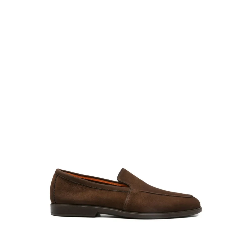 Santoni Men's Brown Loafers, 9 Uk, Loafers