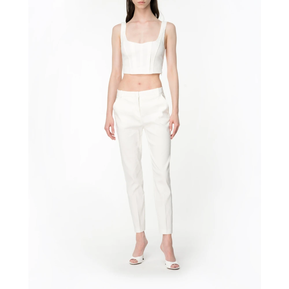 pinko Stijlvolle Bello Broek White Dames