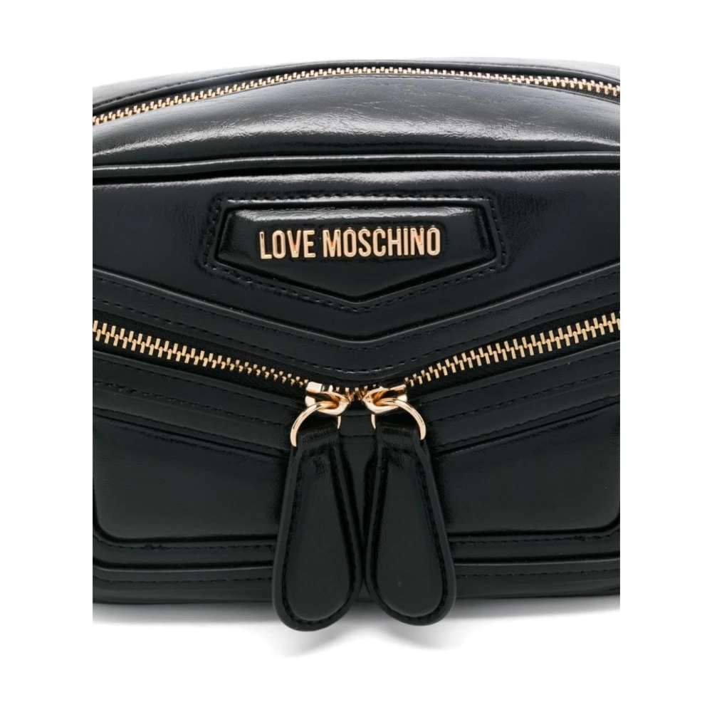 Love Moschino Stijlvolle dames schoudertas in zwart Black Dames