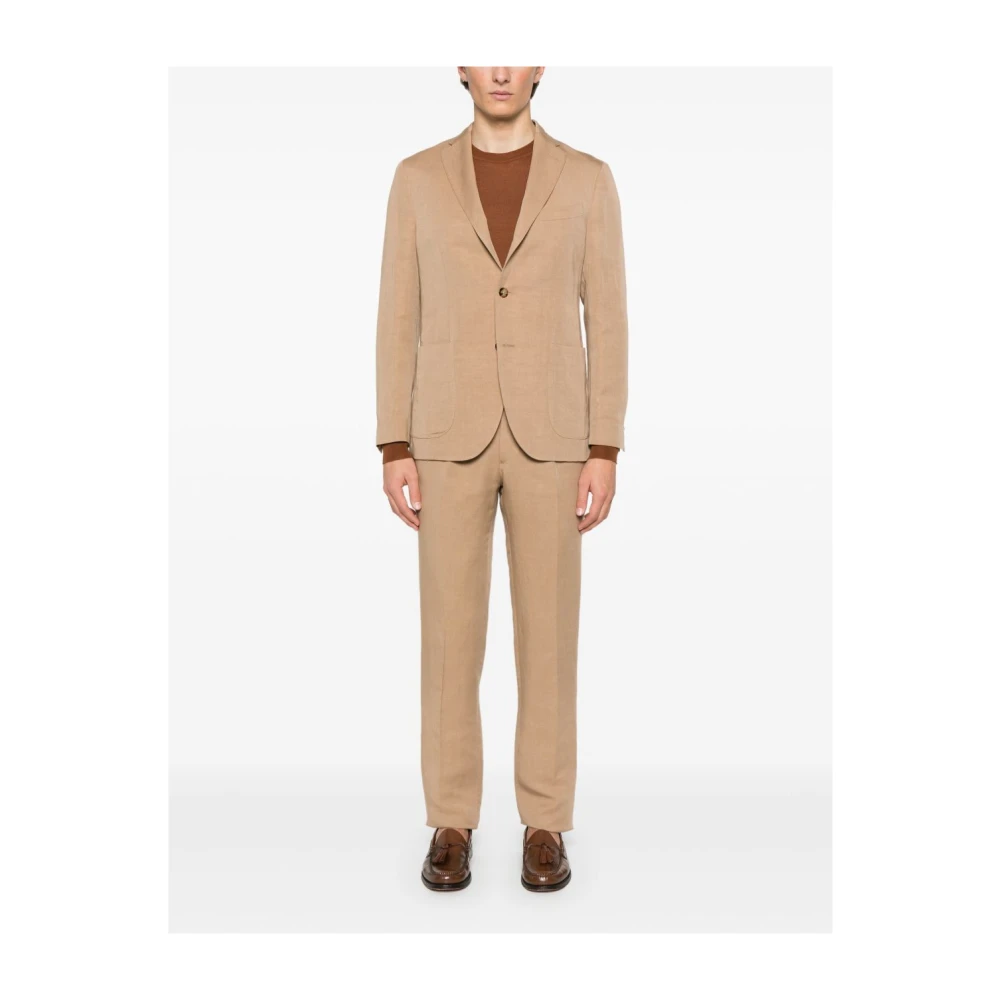 Boglioli Zwarte jurk voor mannen Beige Heren