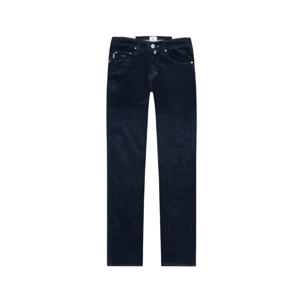 Tramarossa Blauwe Fluwelen Broek Aw24 Blue Heren