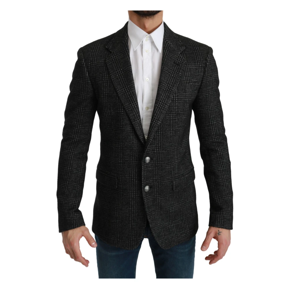 Dolce & Gabbana Men's Gray Slim Fit Jacket Blazer - Blazers - S - Jackets