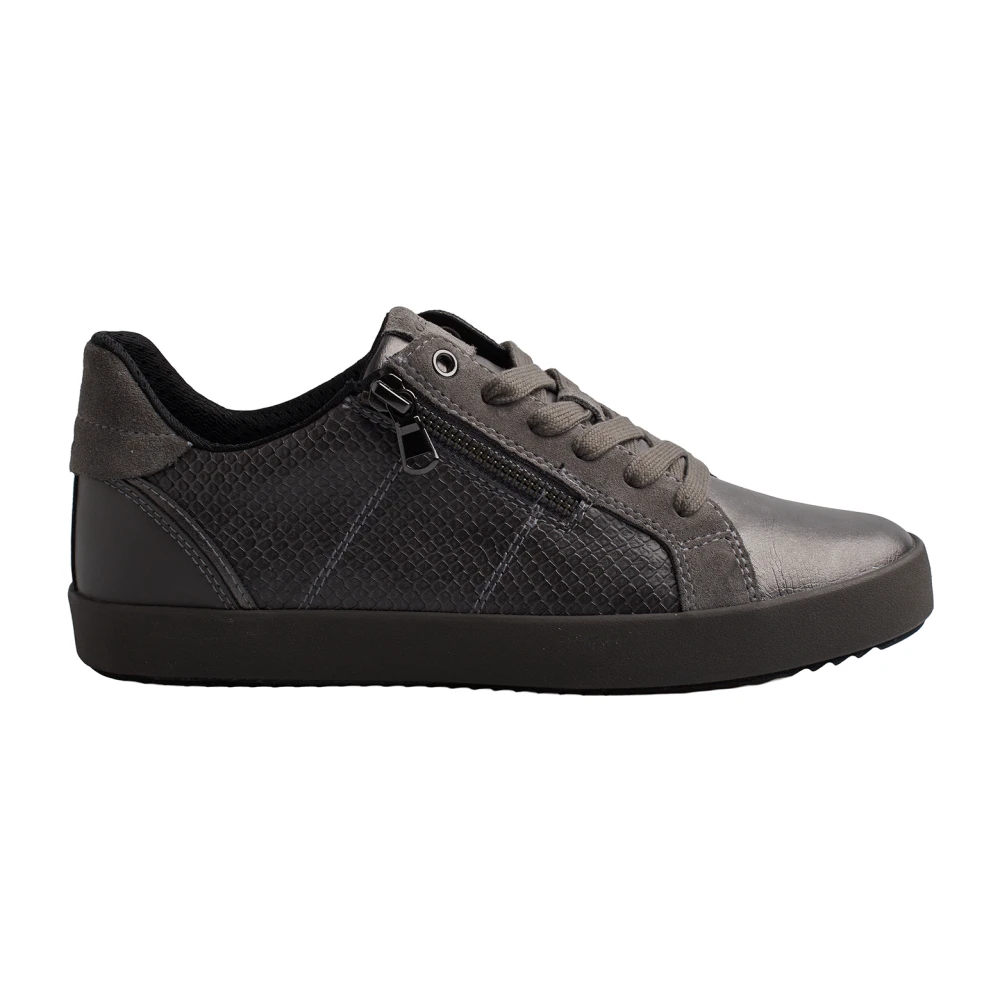 Geox Women's Gray Sneakers,, Low-Cut Trainers For Size 4 Uk