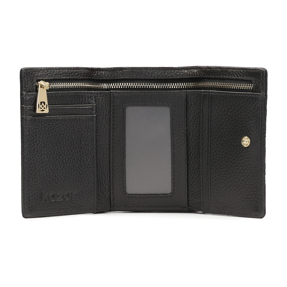 Kazar Gewatteerde kleine portemonnee met strass Black Dames