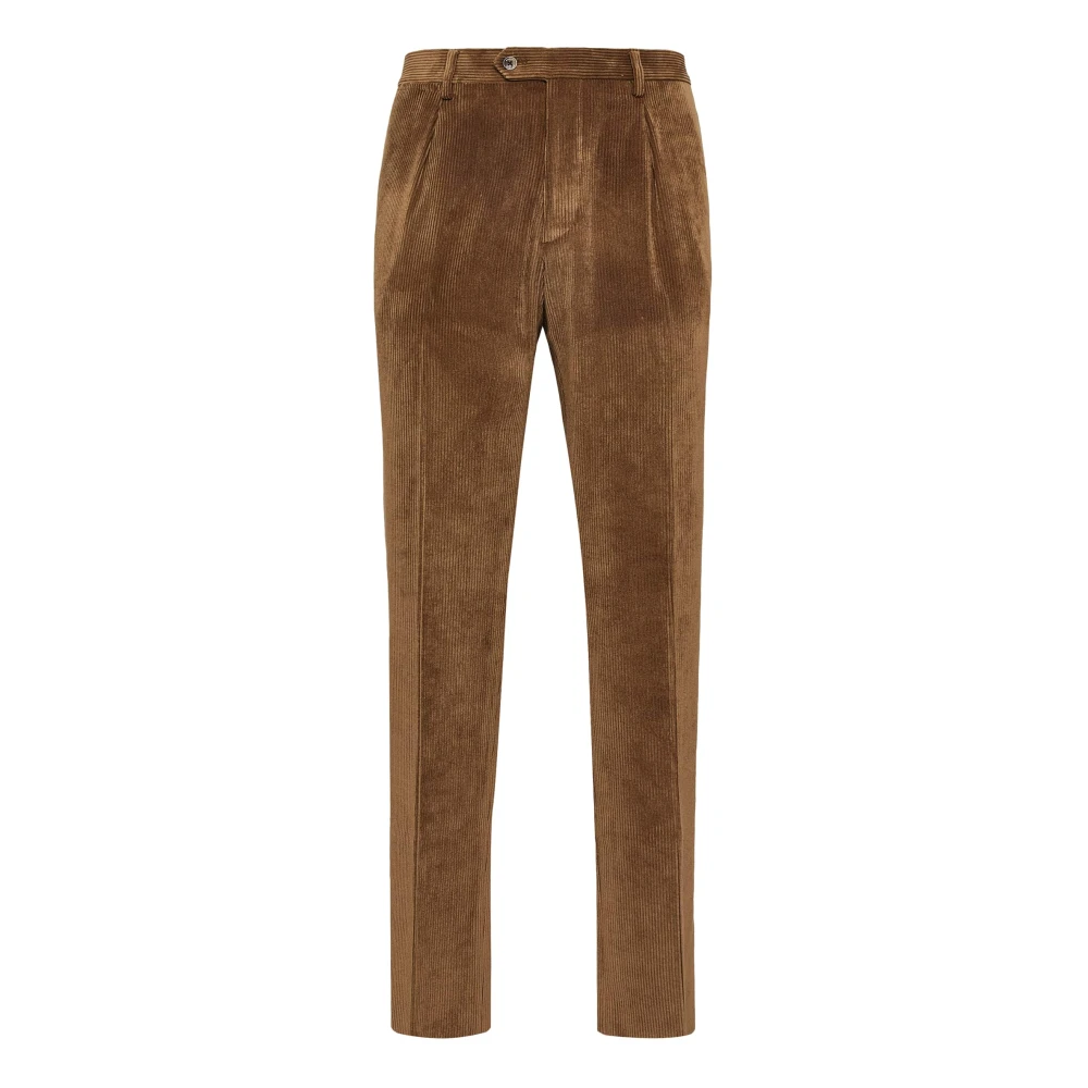 Boggi Milano Fluwelen Broek Brown Heren