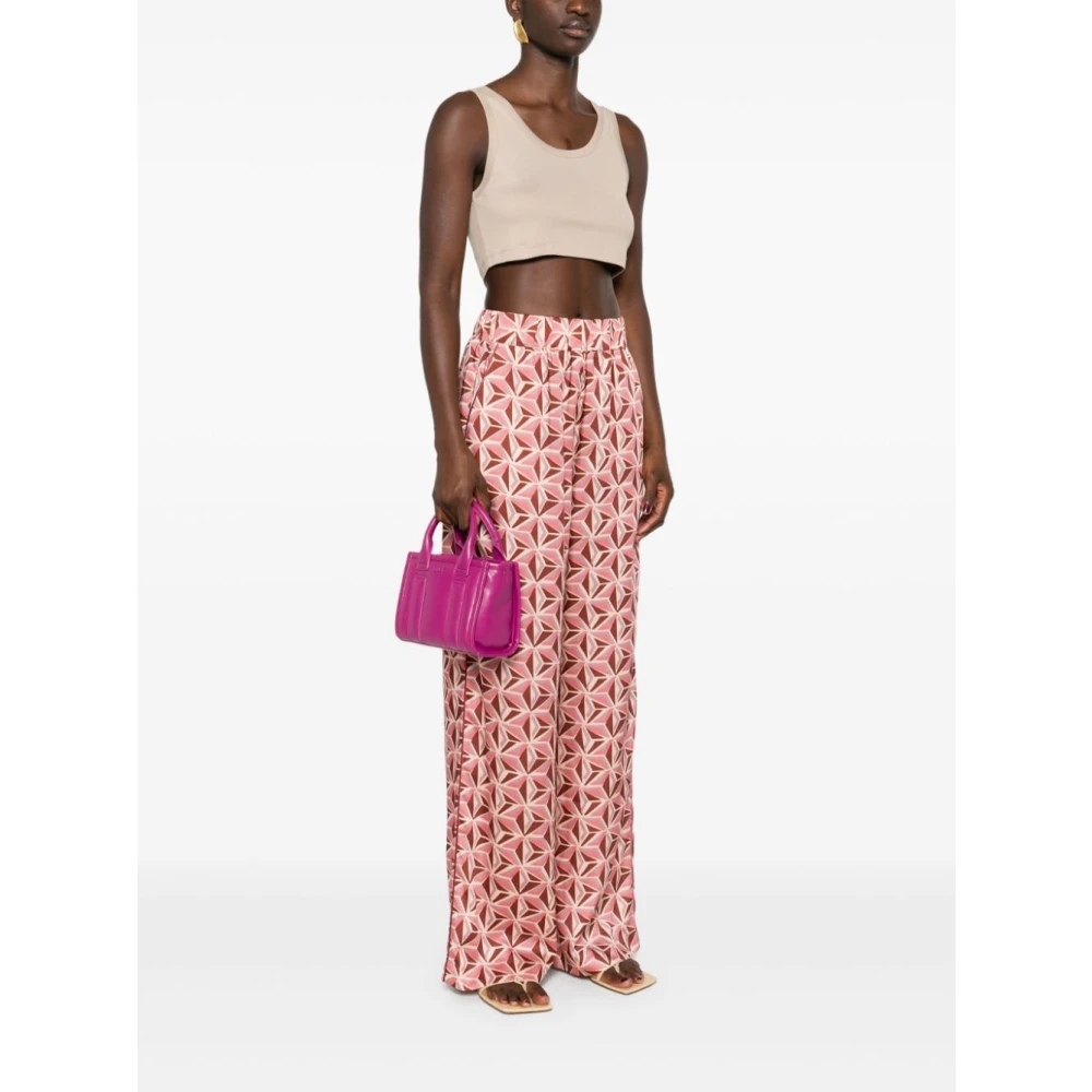 Liu Jo Fuchsia Eco Leren Gewatteerde Tas Pink Dames