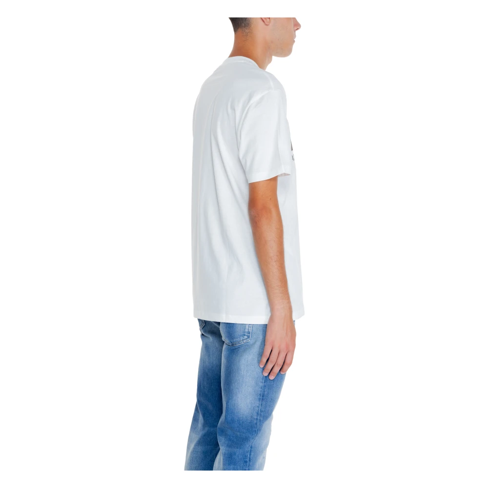 Armani Exchange Heren T-shirt Polo Herfst Winter Collectie White Heren