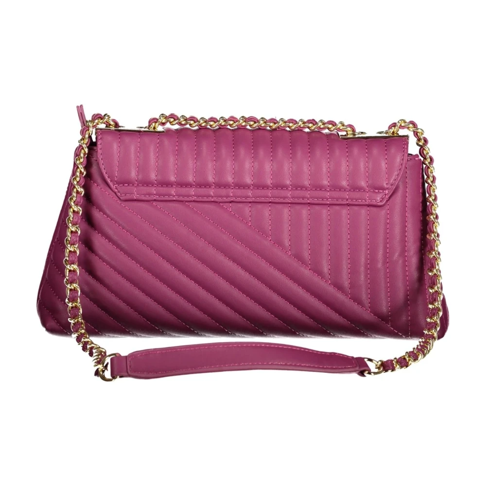 Valentino by Mario Valentino Paarse Schoudertas met Kettingriem Purple Dames