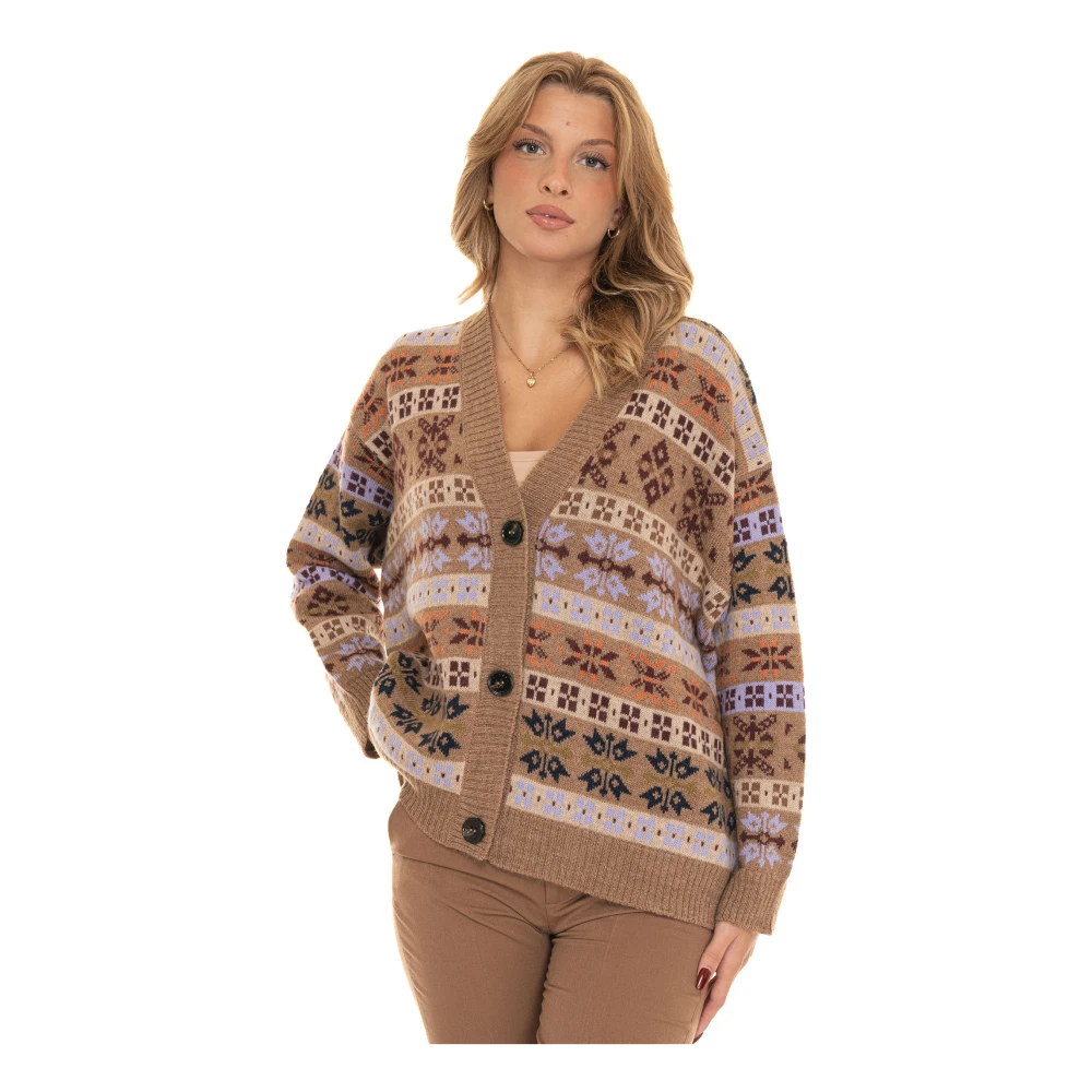 Max Mara Weekend Fantasy Vest met knopen Beige Dames