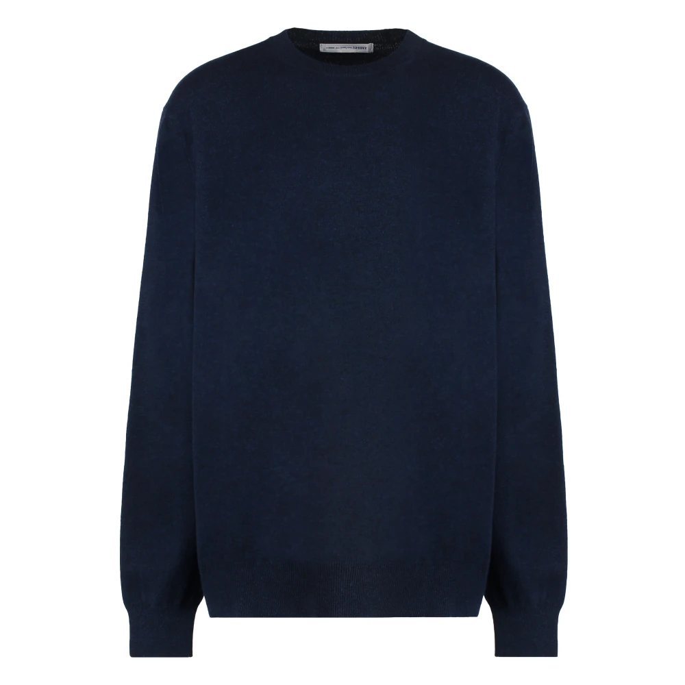 Comme des Garçons Melange Wool Crewneck Pullover Gray Heren