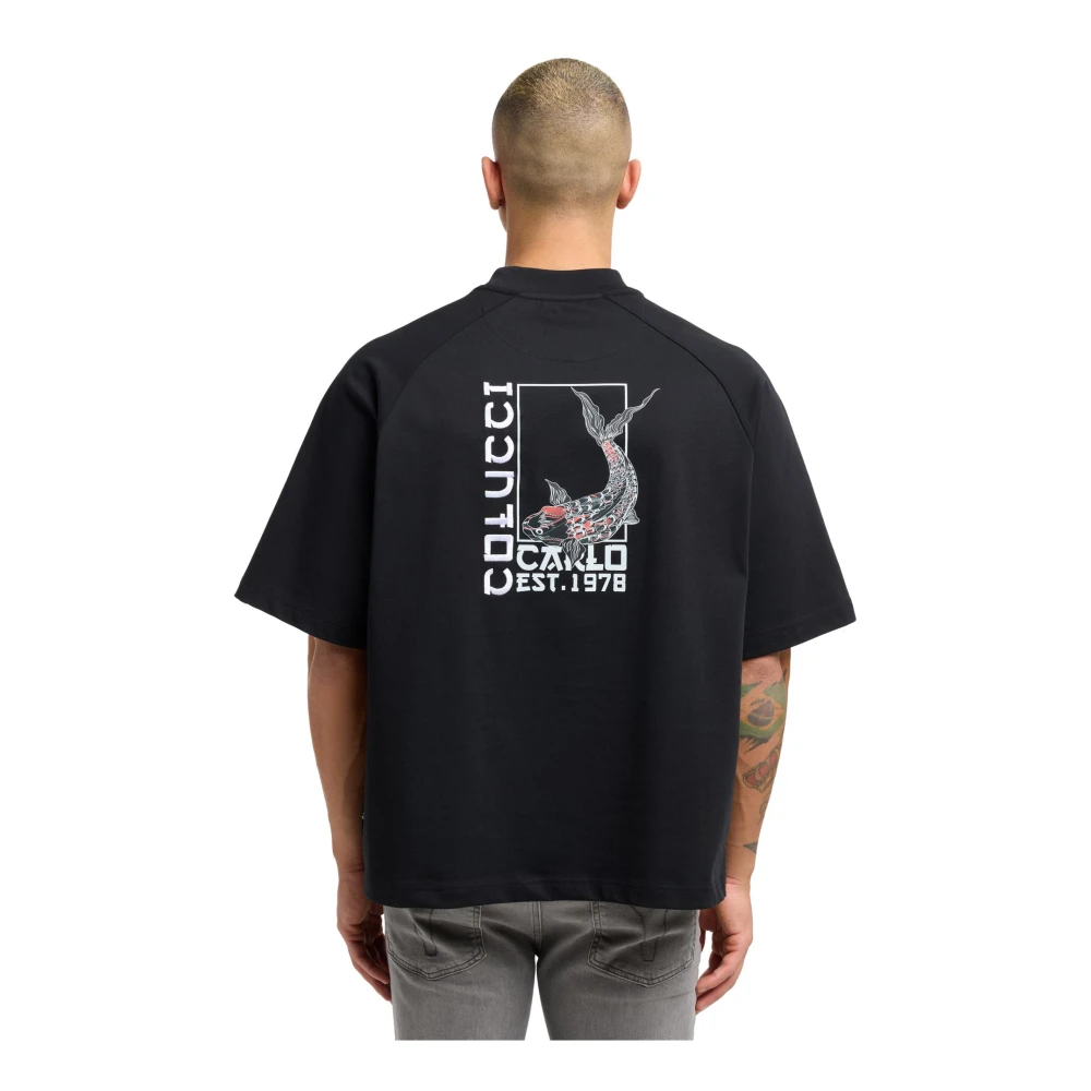 carlo colucci Milano naar Tokyo Unisex T-shirt Black Heren