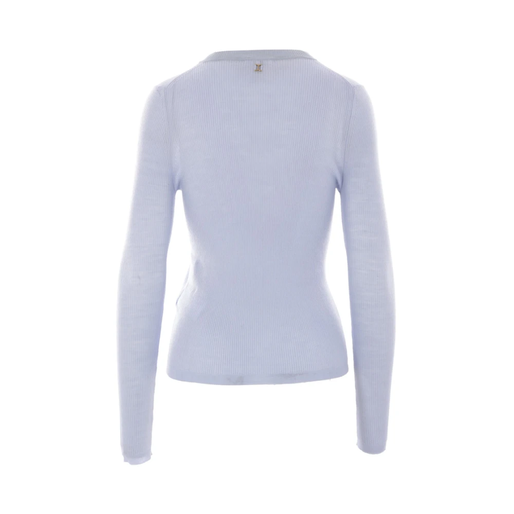 Chloé Blauwe Ribgebreide Trui Blue Dames