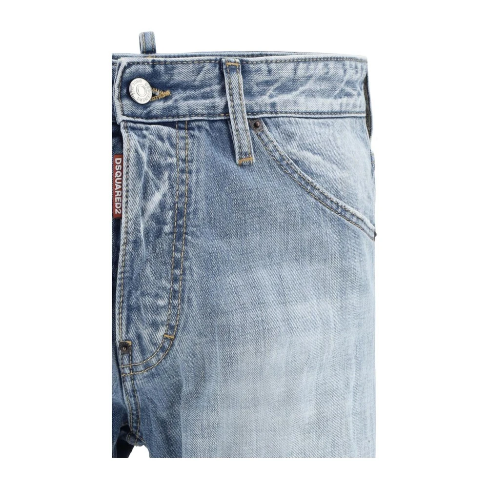 Dsquared2 Moderne Skinny Jeans met Vijf-Pocket Design Blue Heren