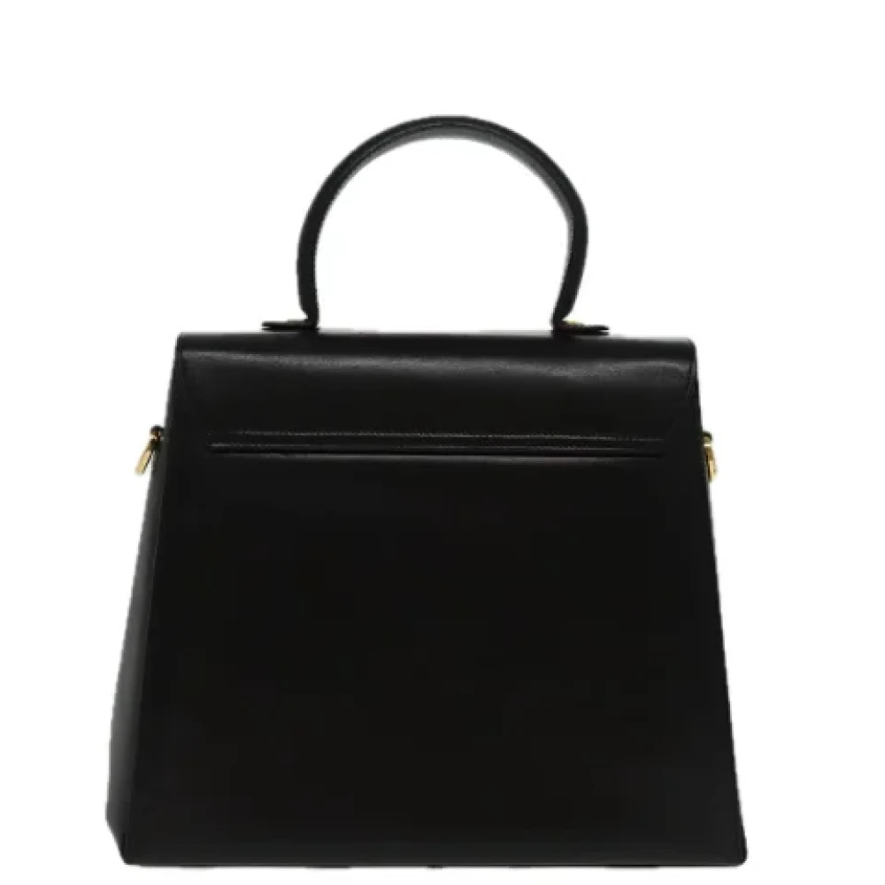 Salvatore Ferragamo Pre-owned Leather handbags Black Dames