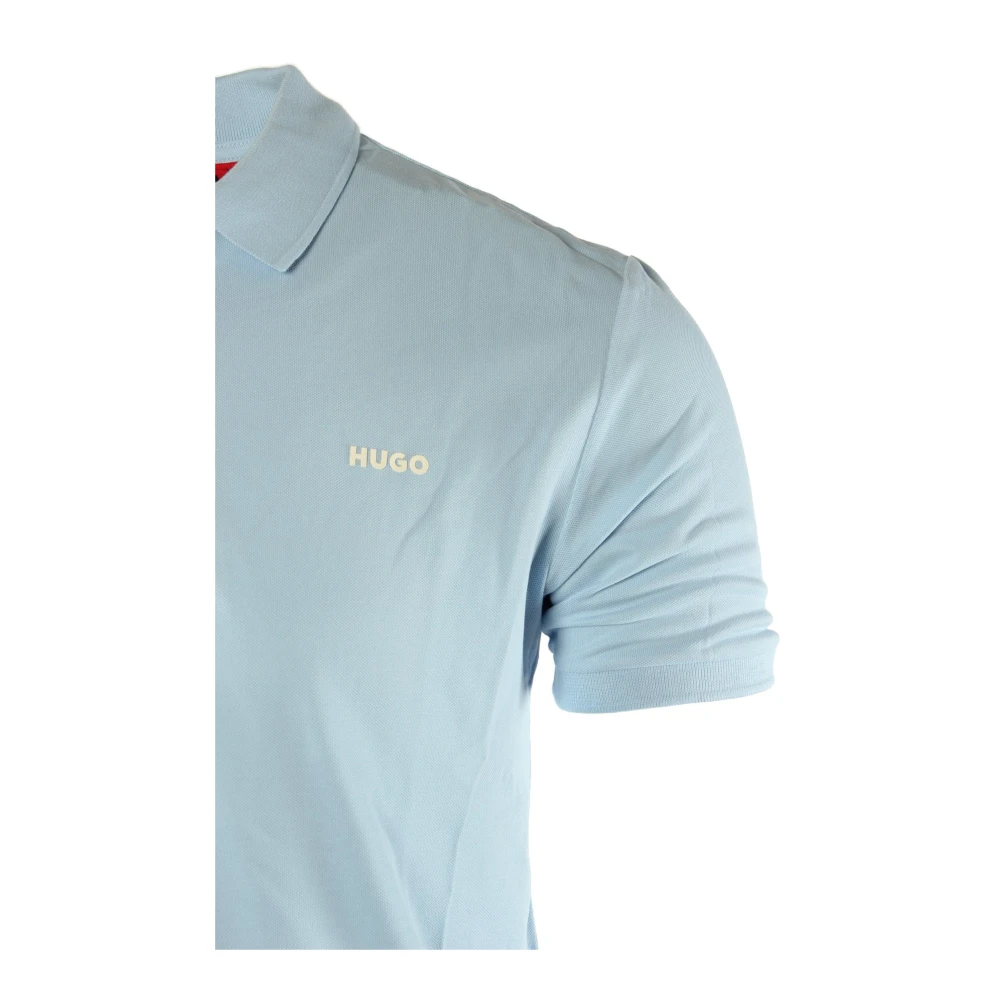 Hugo Boss Blauw Katoenen Polo Shirt Regular Fit Blue Heren