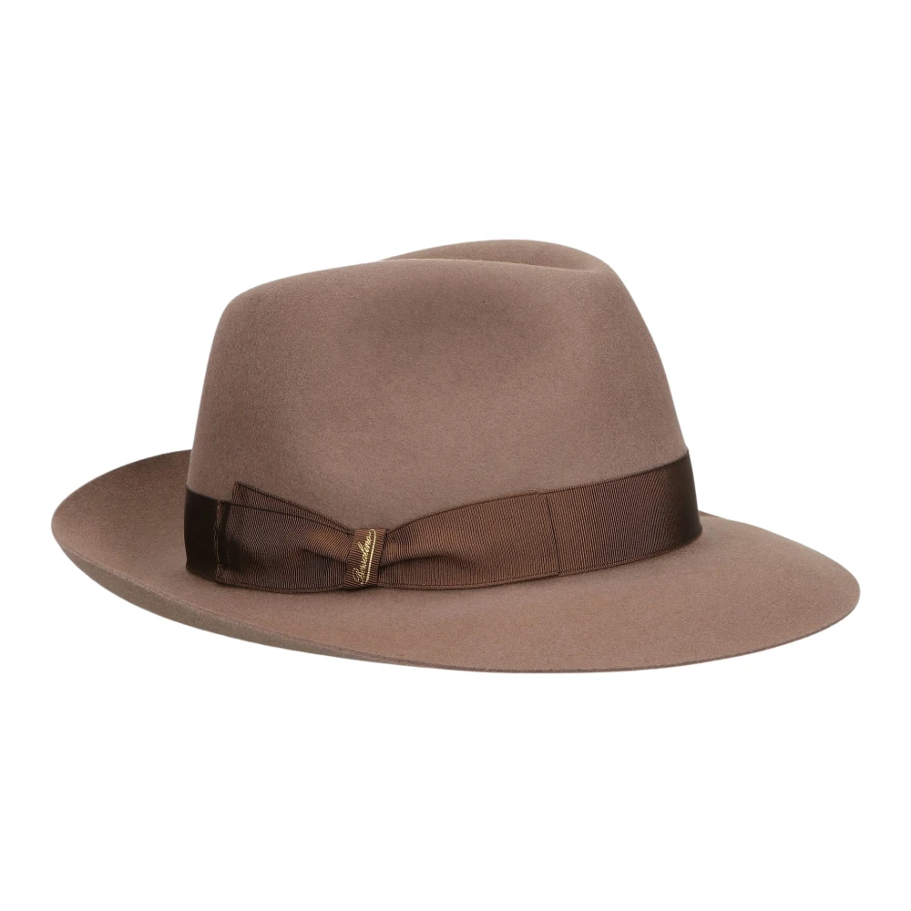 Borsalino Tijdloze Medium Rand Hoed Brown Dames