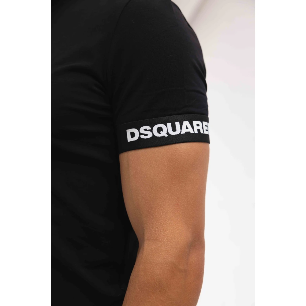 Dsquared2 Round Neck T-Shirt Black Heren