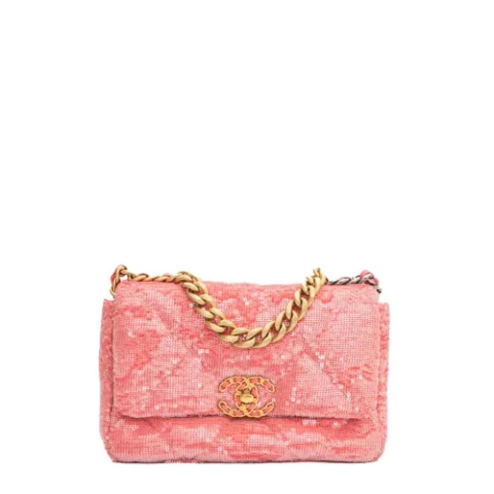 Chanel Vintage Pre-owned Fabric chanel-bags Pink Dames