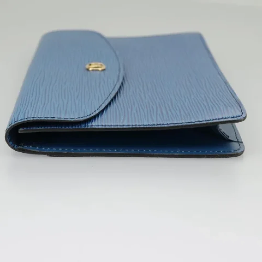 Louis Vuitton Vintage Pre-owned Leather clutches Blue Dames