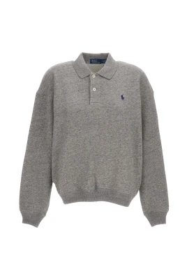 Fleece Polo Sweatshirt