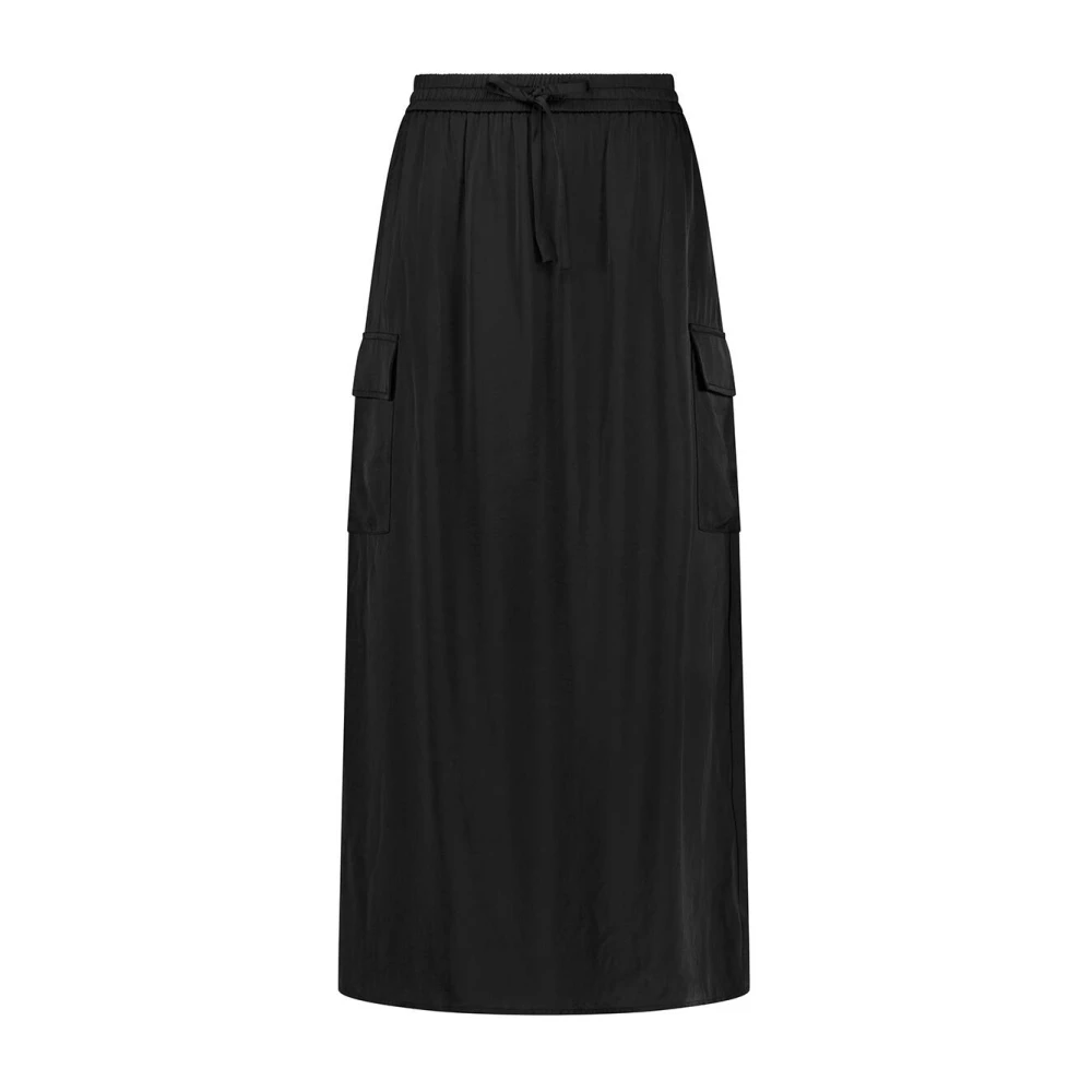 Tramontana Cargo Rok met Hammered-Satin Stijl Black Dames
