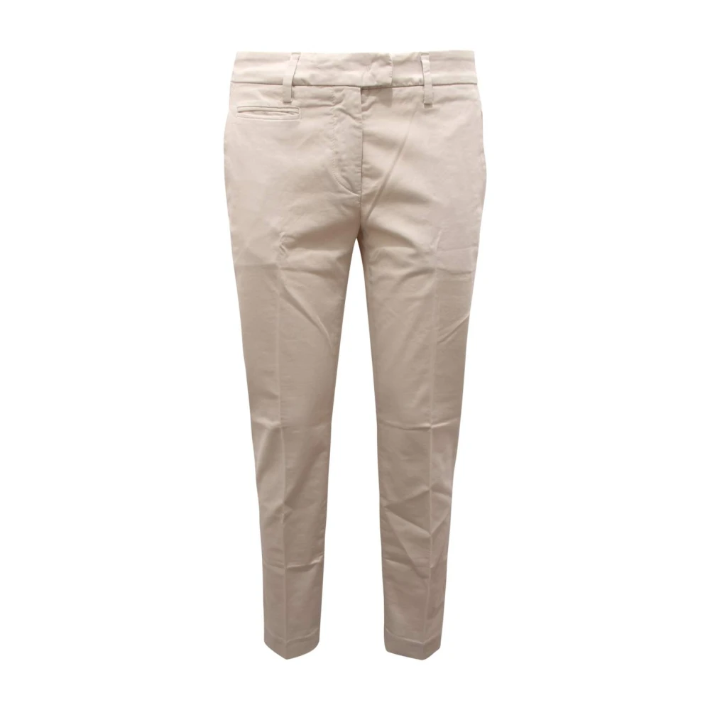 Dondup Women's White Perfect Wo Trousers Made In Italy - Slim-Fit Trousers - W25 - Trousers