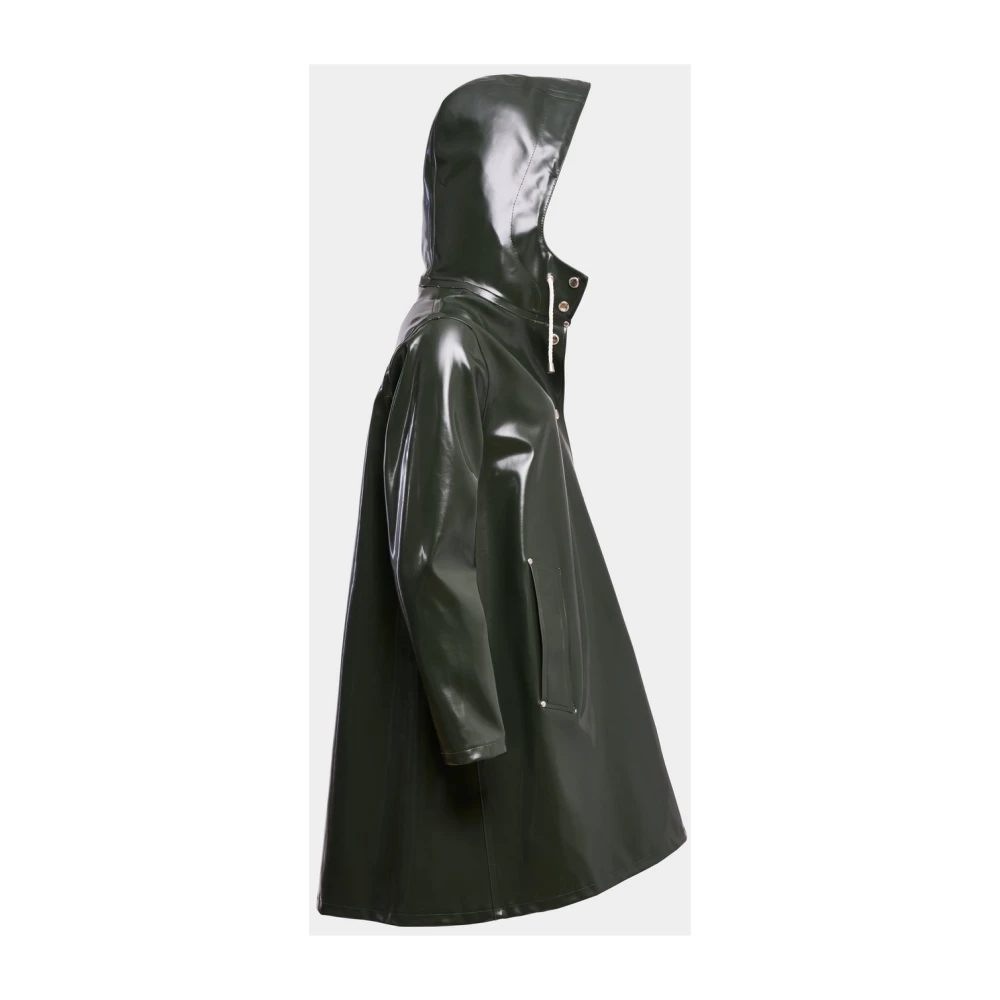 Stutterheim A-lijn Waterdichte Regenjas voor Vrouwen Green Dames