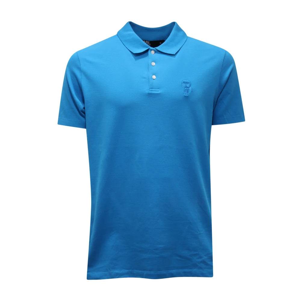 Karl Lagerfeld Men's Blue Polo Shirt - Polo Shirts - S - Tops