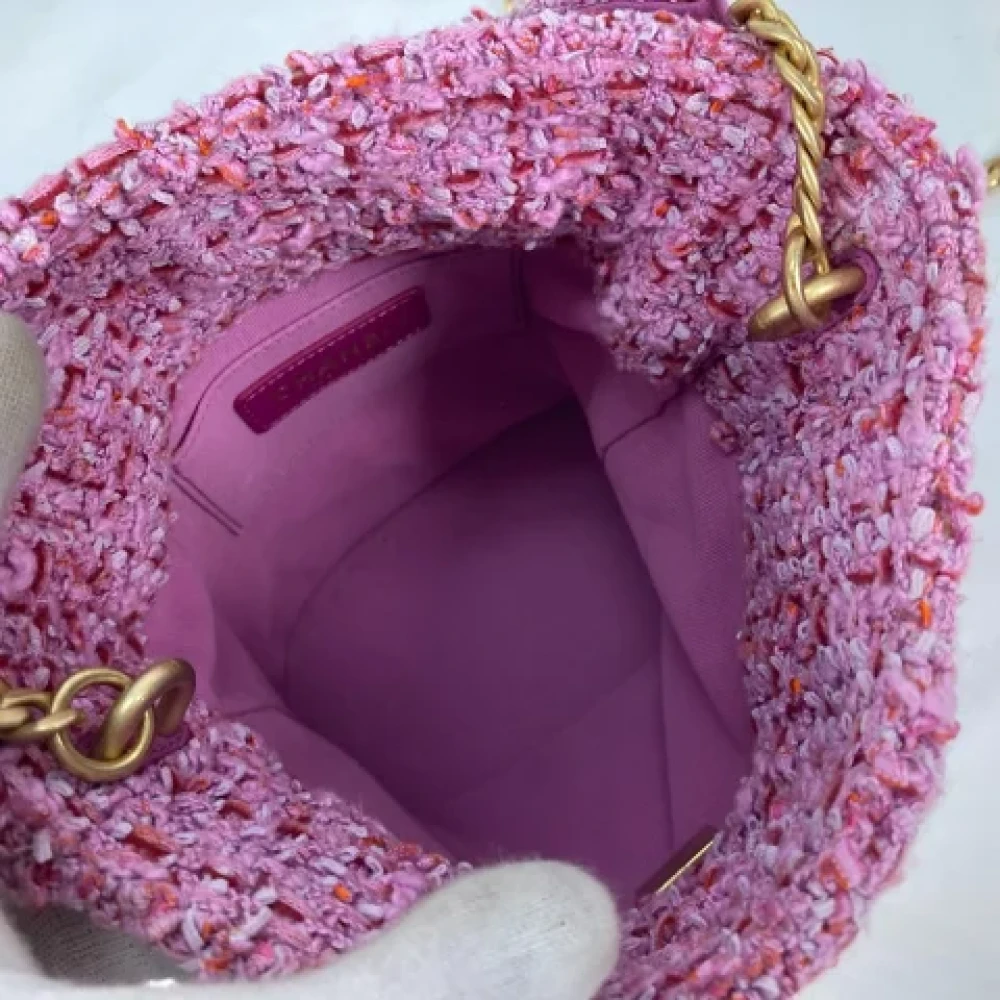 Chanel Vintage Pre-owned Fabric chanel-bags Pink Dames