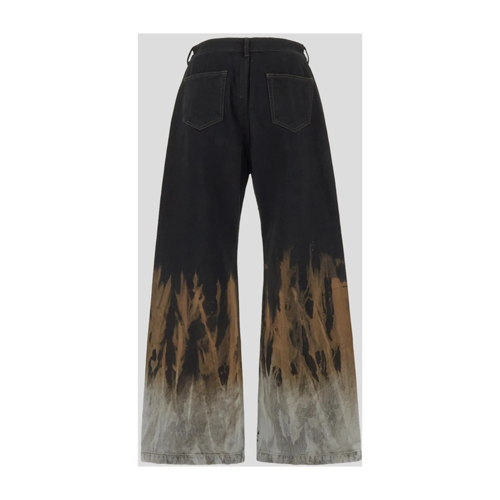 Rick Owens Zwarte Katoenen Broek Multicolor Heren