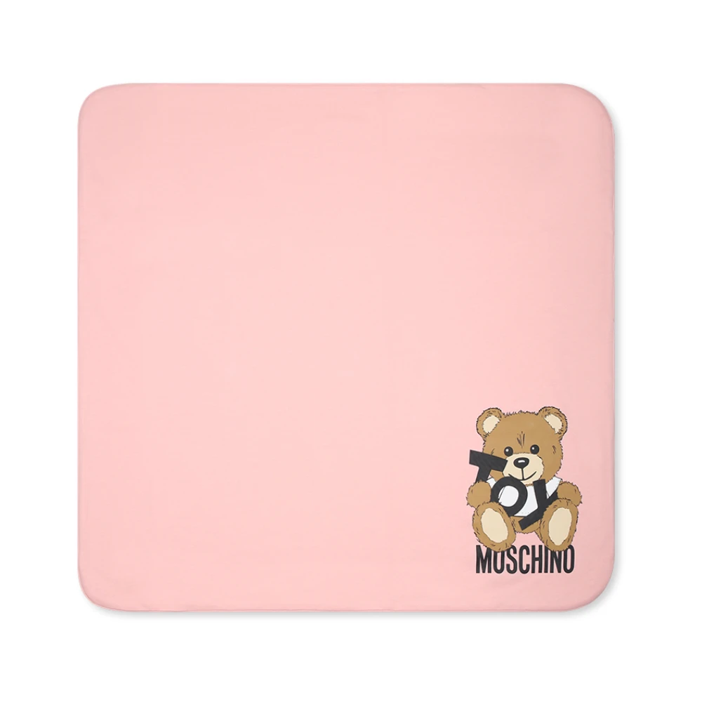 Moschino Roze Teddybeer Deken Pink Unisex